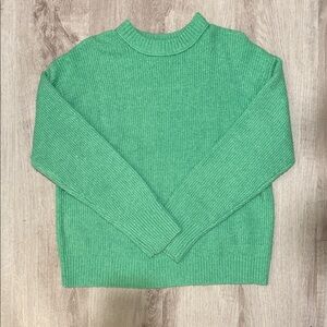 American Eagle Outfitters Green Crew Neck Sweater